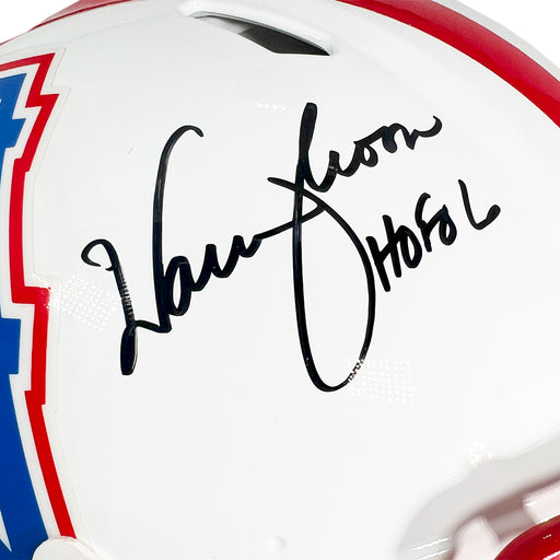 Warren Moon Signed Houston Oilers Throwback 81-98 Authentic Speed Full-Size Football Helmet (JSA)
