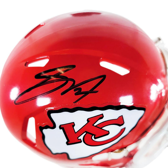 Skyy Moore Signed Kansas City Chiefs Red Speed Mini Helmet — TSE Kansas City