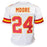 Skyy Moore Signed Kansas City White Football Jersey (JSA) - RSA