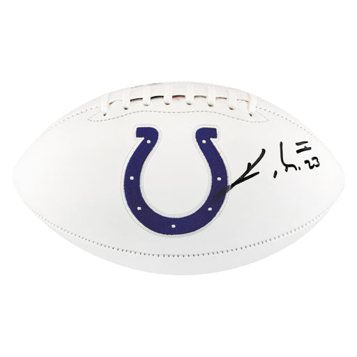 Kenny Moore II Signed Indianapolis Colts Official NFL Team Logo White Football (Beckett)