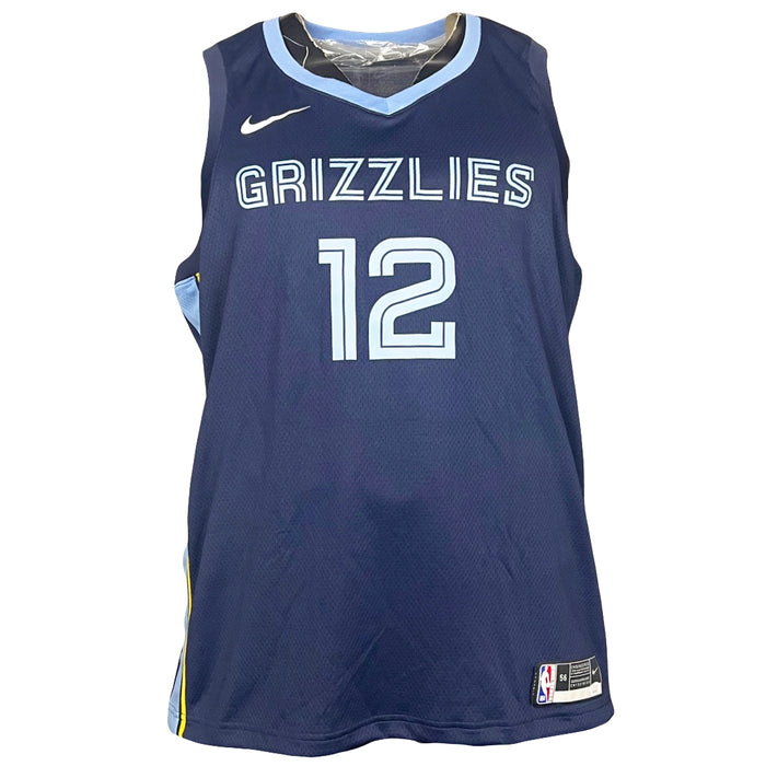 Ja Morant Signed Blue Nike Grizzlies Swingman Basketball Jersey