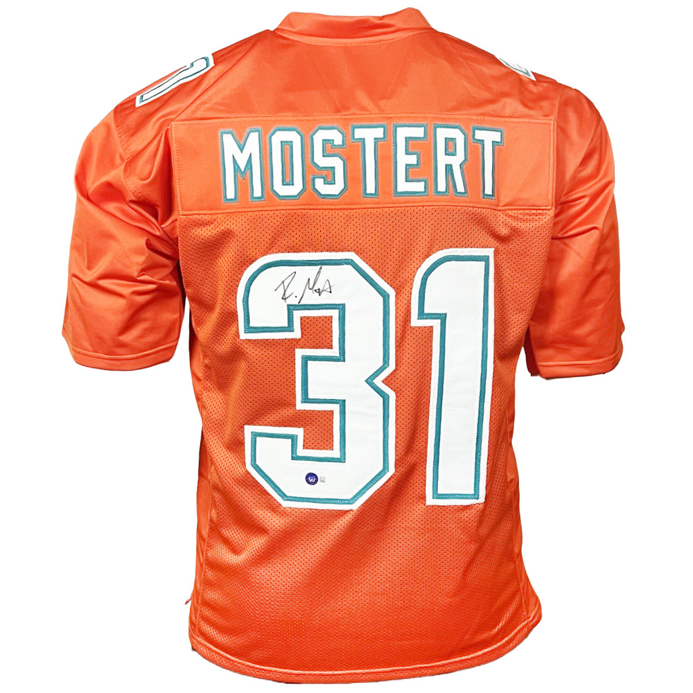 Raheem Mostert Signed Miami Orange Football Jersey (Beckett)