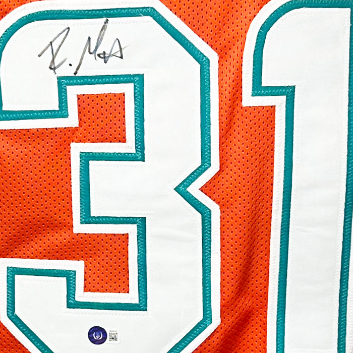 Raheem Mostert Signed Miami Orange Football Jersey (Beckett)