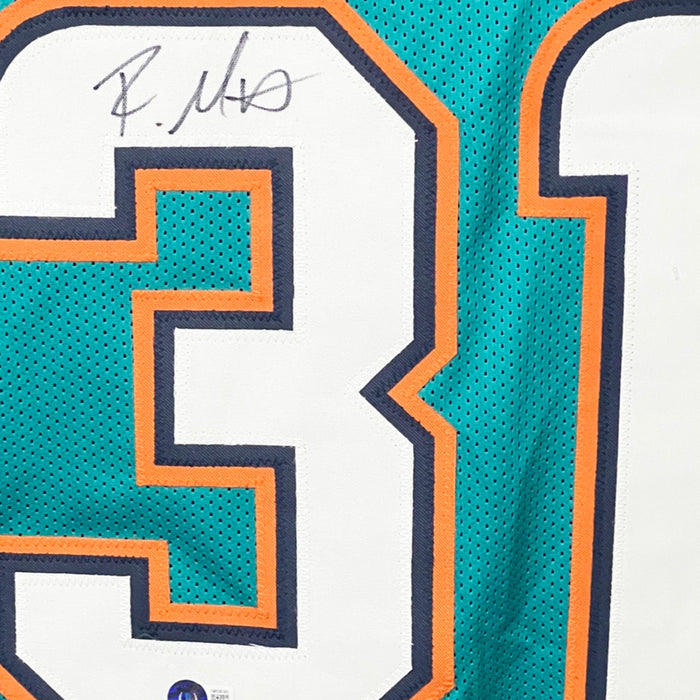 Raheem Mostert Signed Miami Teal Football Jersey (Beckett)