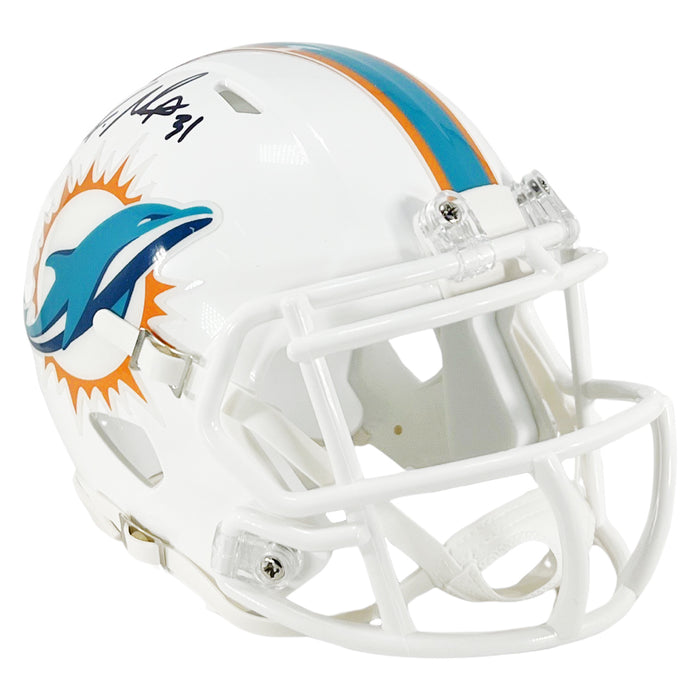 Raheem Mostert Signed Miami Dolphins Speed Mini Football Helmet (Beckett)