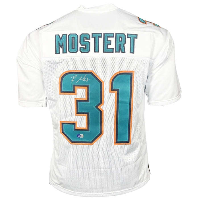 Raheem Mostert Signed Miami White Football Jersey (Beckett)