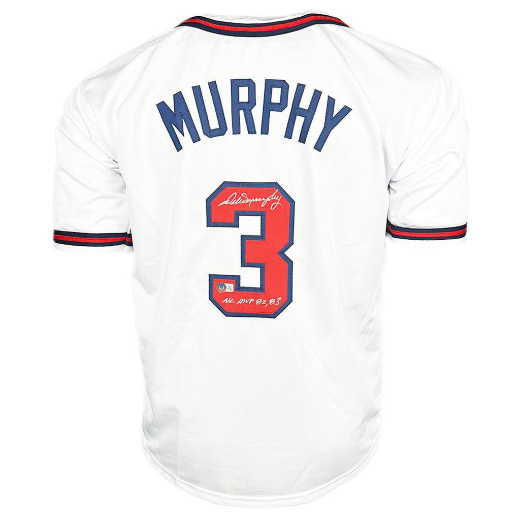 Dale Murphy Autograph Braves Jersey w/ NL MVP82/83 Inscript 