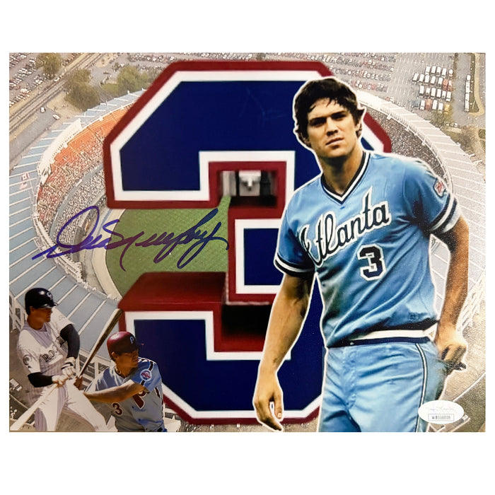 Dale Murphy Signed Atlanta Pose 1 Baseball 8x10 Photo (JSA)