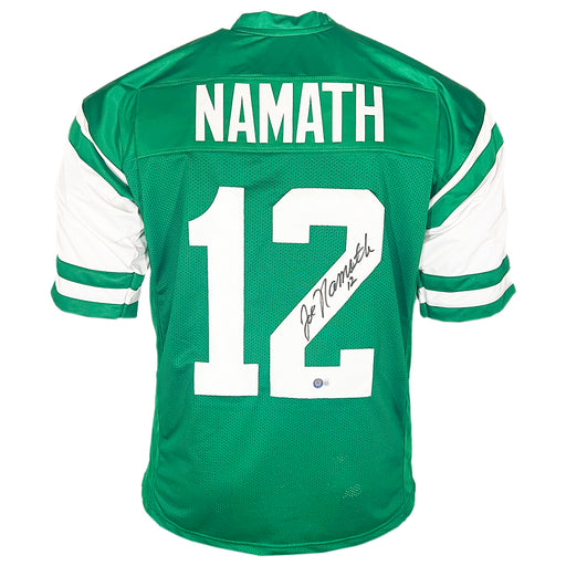 Joe Namath Signed New York Green Football Jersey (Beckett)