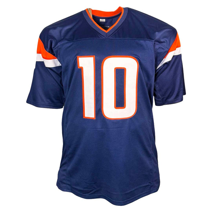 Bo Nix Signed Denver Navy Football Jersey (Beckett)