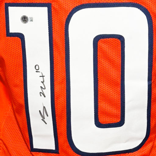 Bo Nix Signed Denver Orange Football Jersey (Beckett)