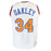 Charles Oakley Signed New York White Basketball Jersey (JSA)