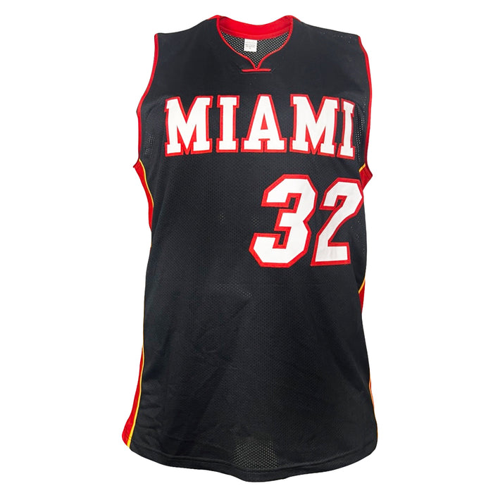 Shaquille O'Neal Signed Miami Black Basketball Jersey (JSA)