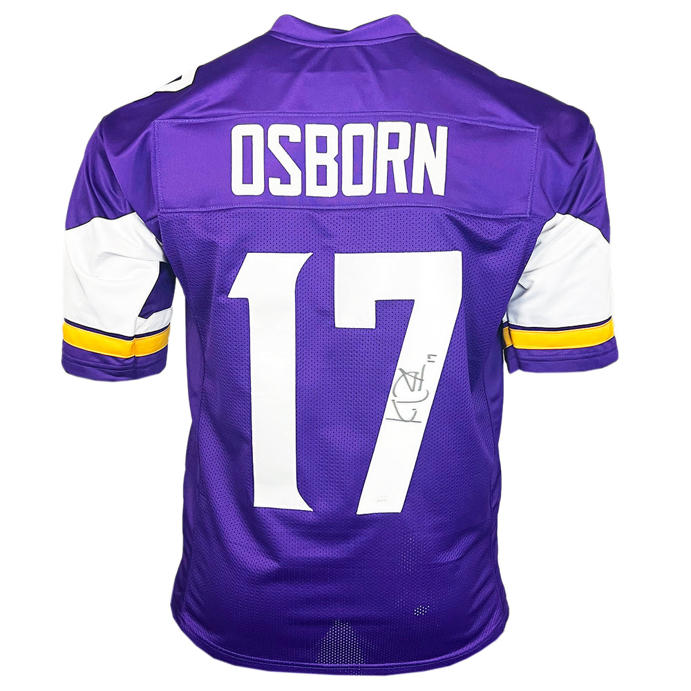 KJ Osborn Signed Minnesota Purple Football Jersey (JSA)