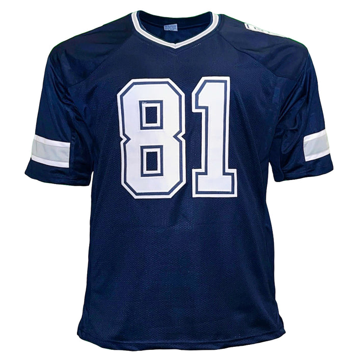 Terrell Owens Signed Dallas Blue Stats Football Jersey (JSA)