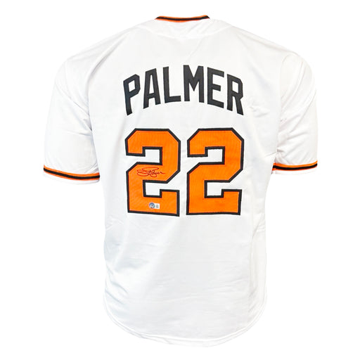 Jim Palmer Signed Baltimore White w/Black Nameplate Baseball Jersey (Beckett)