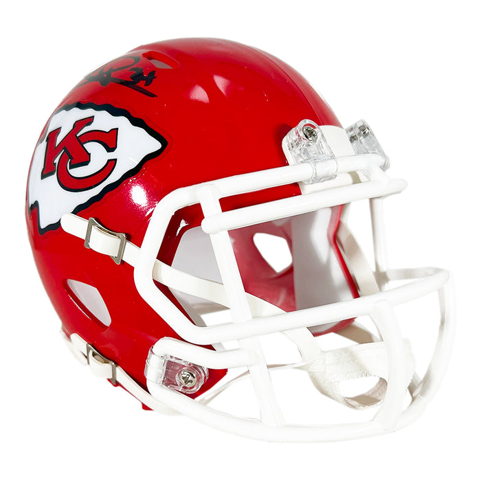 Samaje Perine Signed Kansas City Chiefs Speed Mini Football Helmet (Beckett)