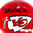 Samaje Perine Signed Kansas City Chiefs Speed Mini Football Helmet (Beckett)