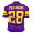 Adrian Peterson Signed Minnesota Color Rush Football Jersey (Beckett)