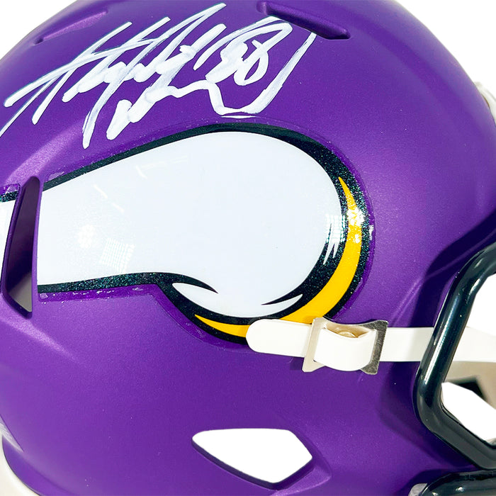 Adrian Peterson Signed Minnesota Vikings Speed Mini Football Helmet (Beckett)