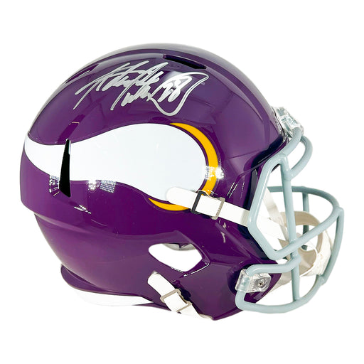 Adrian Peterson Signed Minnesota Vikings Throwback 61-79 Speed Full-Size Replica Football Helmet (Beckett)