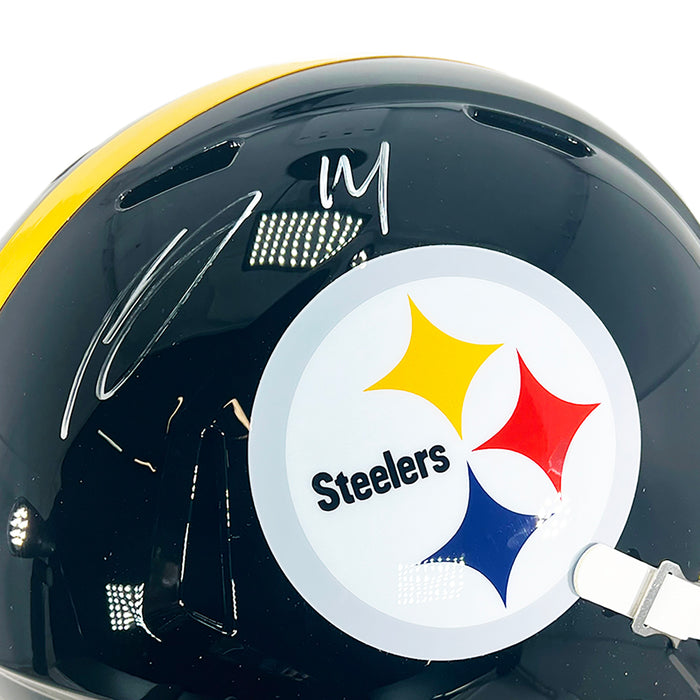 George Pickens Signed Pittsburgh Steelers Speed Full-Size Replica Football Helmet (JSA)