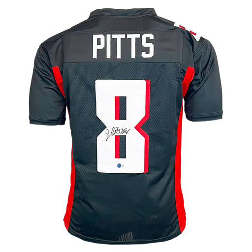 Kyle Pitts Signed Atlanta Black Football Jersey (Beckett)