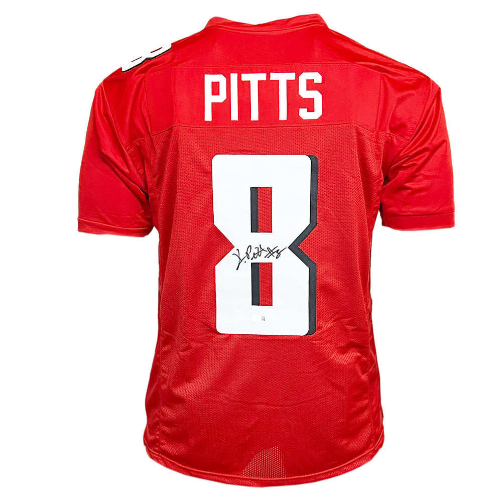 Kyle Pitts Signed Atlanta Red Football Jersey (Beckett)