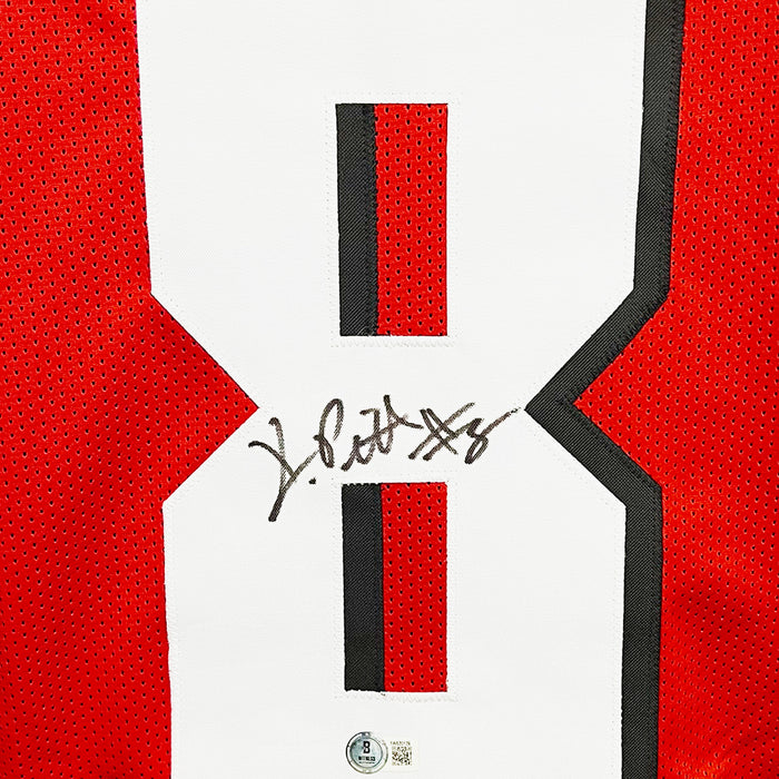 Kyle Pitts Signed Atlanta Red Football Jersey (Beckett)