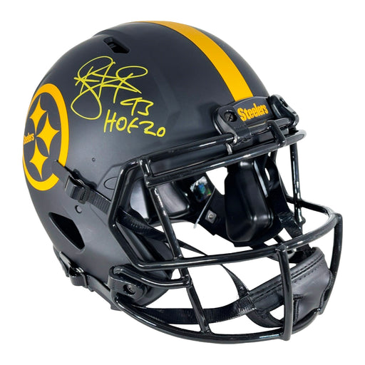 Troy Polamalu Signed HOF Inscription Pittsburgh Steelers Authentic Eclipse Speed Full-Size Football Helmet (Beckett)