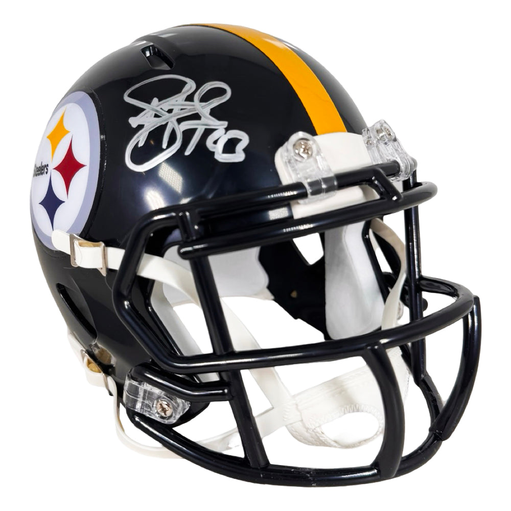 Troy Polamalu Signed Pittsburgh Steelers Speed Mini Football Helmet (Beckett)