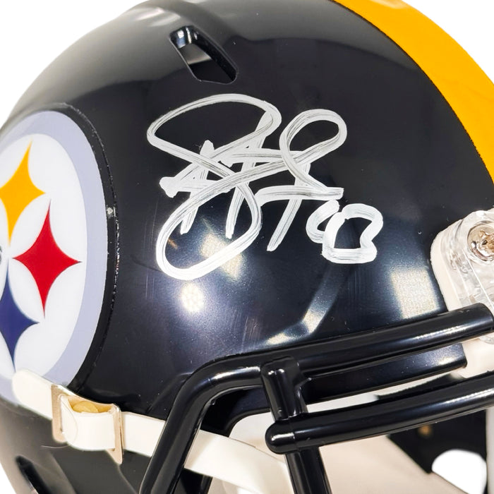 Troy Polamalu Signed Pittsburgh Steelers Speed Mini Football Helmet (Beckett)