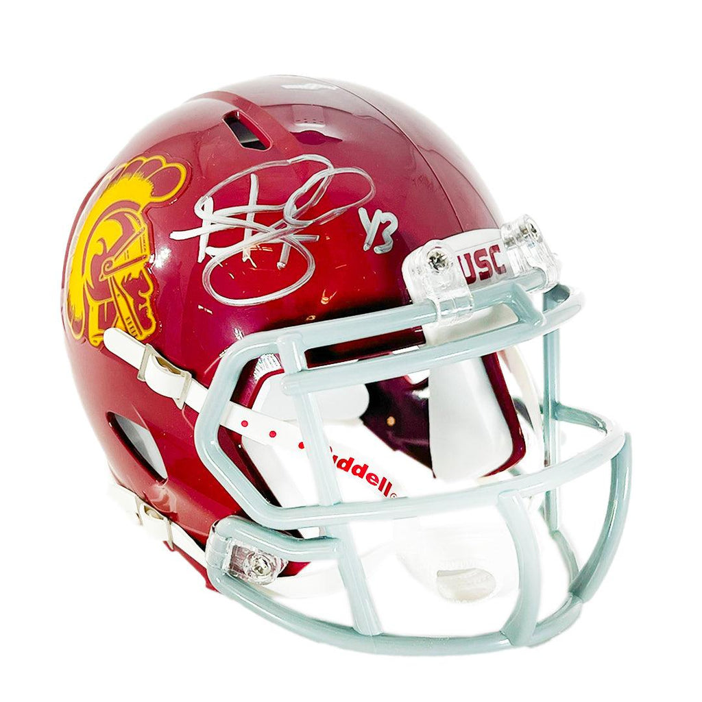 Troy Polamalu Signed USC Trojans Speed Mini Football Helmet (JSA) — RSA