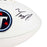 Tony Pollard Signed Tennessee Titans Official NFL Team Logo Football (Beckett)