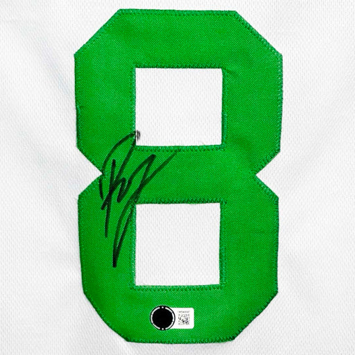 Kristaps Porzingis Signed Boston White Basketball Jersey (Beckett)