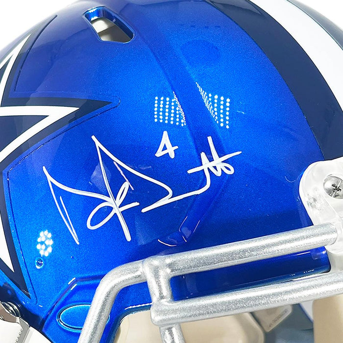 Dak Prescott Autographed Flash Dallas Cowboys Helmet –