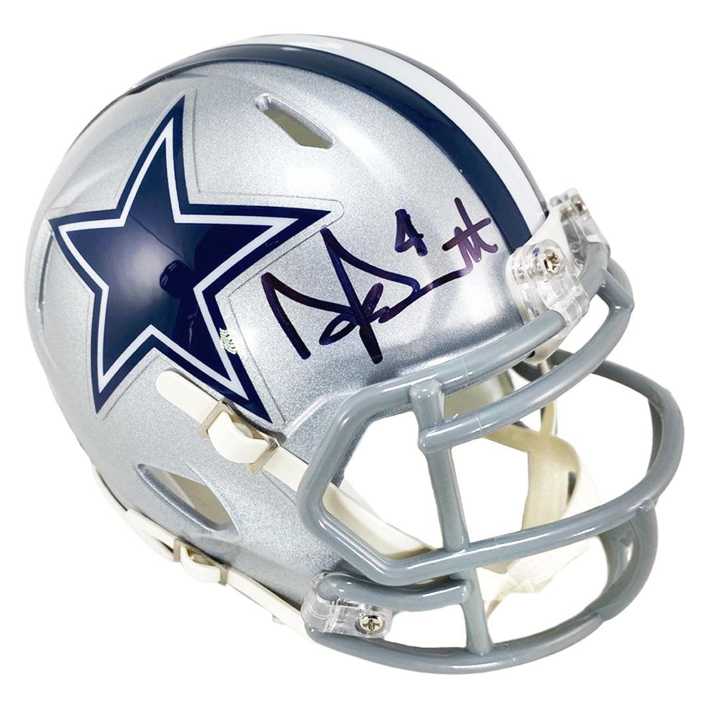 Dak Prescott Autographed Signed Dallas Cowboys Riddell Speed Mini