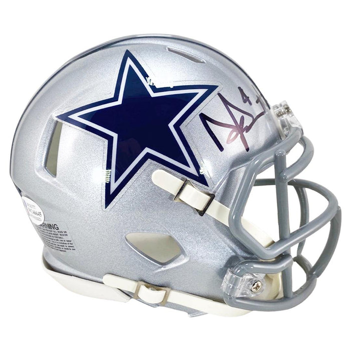 Dak Prescott Signed Cowboys Speed Mini Helmet (Beckett)