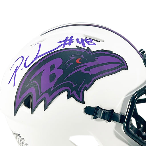 Patrick Queen Baltimore Ravens Autographed 16 x 20 Purple