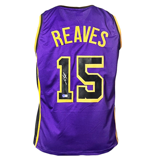 Austin Reaves Signed Los Angeles Purple Statement Edition Basketball Jersey (Beckett)