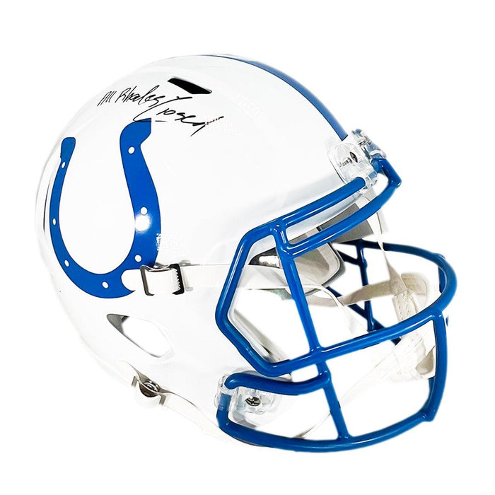 Xavier Rhodes Signed All Rhodes Closed Inscription Indianapolis Colts Lunar Eclipse Speed Full-Size Replica Football Helmet (JSA) - RSA