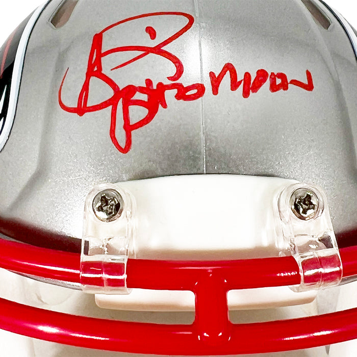 Andre Rison Signed Bad Moon Inscription Atlanta Falcons Flash Mini Football Helmet (JSA)