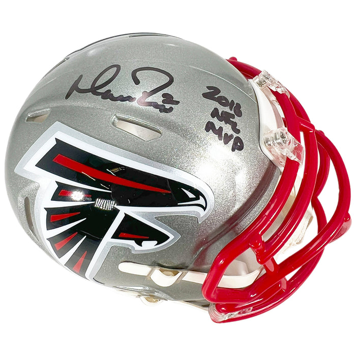 Matt Ryan Signed 2016 NFL MVP Inscription Atlanta Falcons Flash Speed Mini Football Helmet (Beckett)