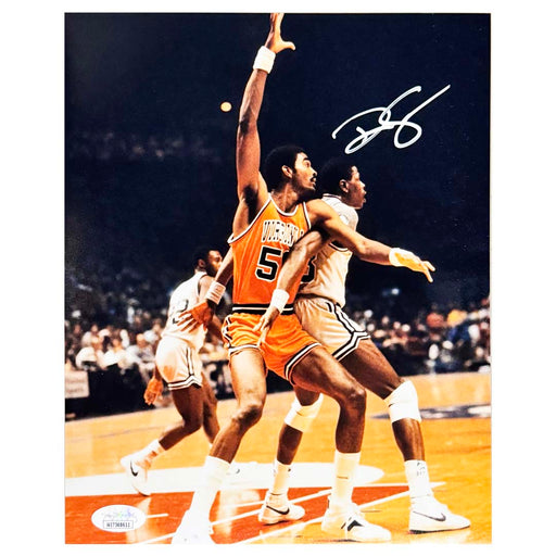 Ralph Sampson Signed Virginia College Pose 2 Basketball 8x10 Photo (JSA)