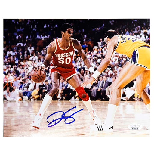 Ralph Sampson Signed Houston Pose 1 Basketball 8x10 Photo (JSA)