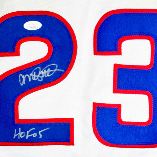 Ryne Sandberg Signed HOF 05 Inscription Chicago White Baseball Jersey (JSA)