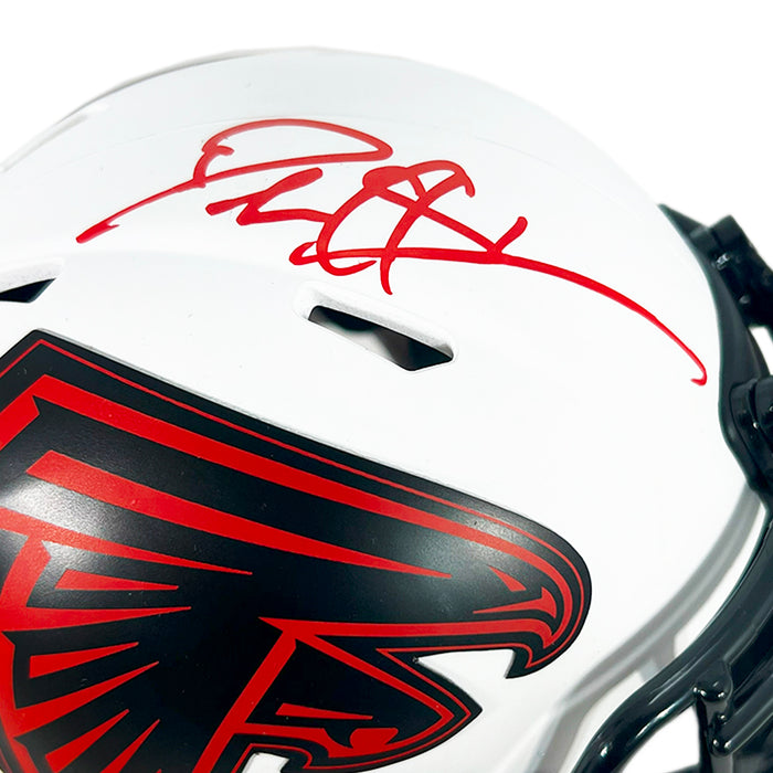 Deion Sanders Signed Atlanta Falcons Lunar Eclipse Mini Football Helmet (Beckett)