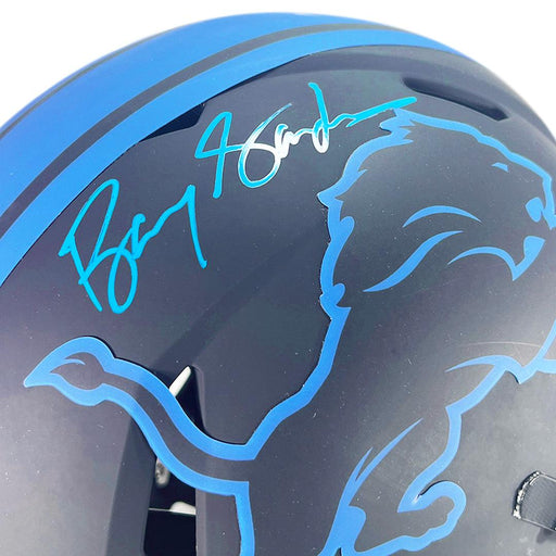 Barry Sanders Signed Detroit Lions Eclipse Black Matte