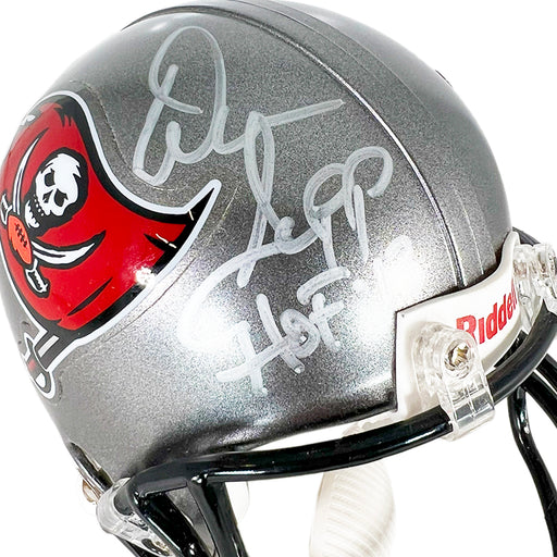 Warren Sapp Signed HOF 2013 Inscription Tampa Bay Buccaneers Mini Football Helmet (JSA)