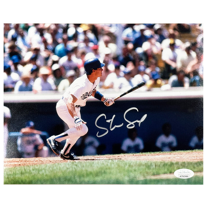 Steve Sax Signed Los Angeles Pose 2 Baseball 8x10 Photo (JSA)